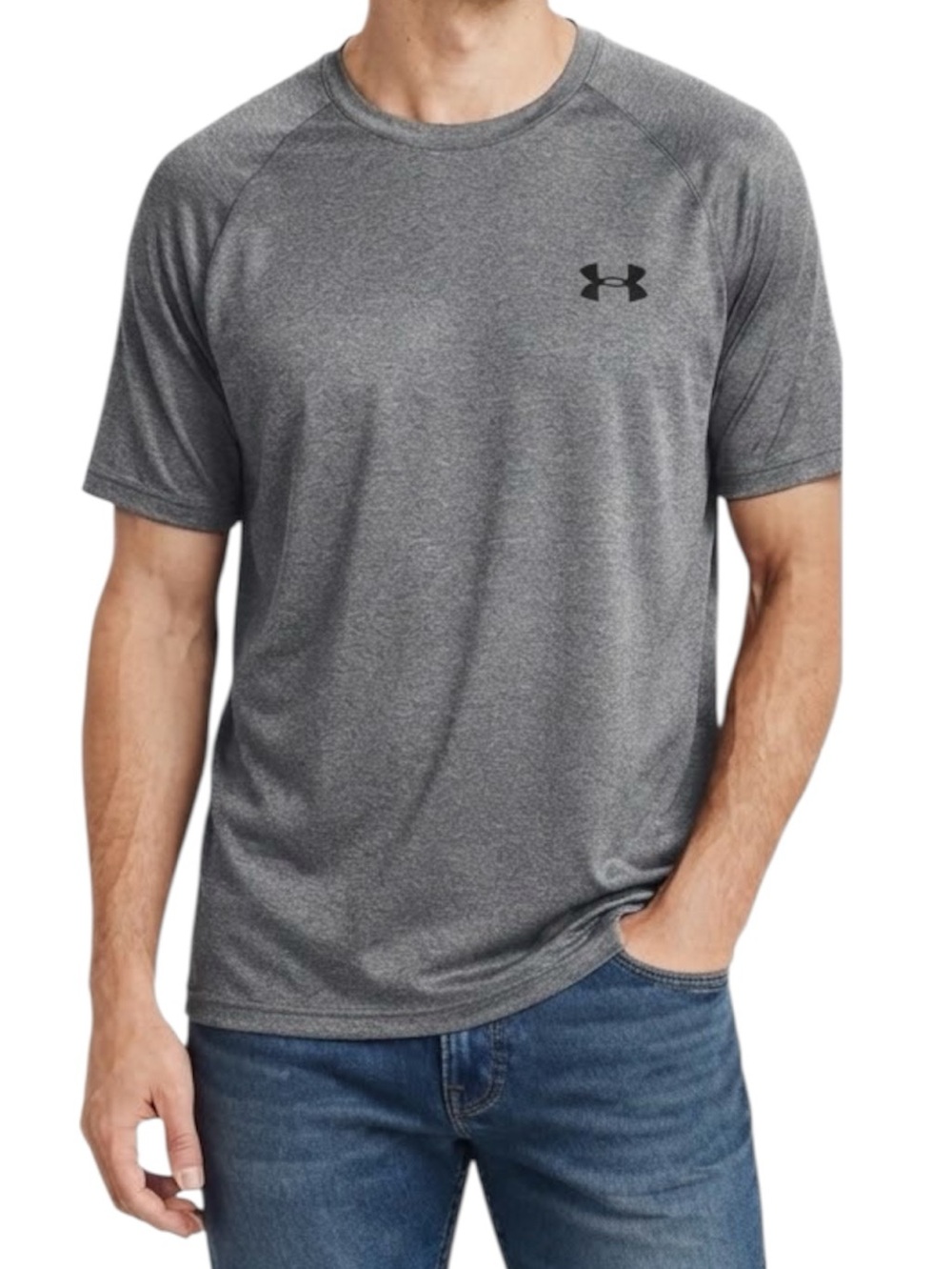 Under Armour Heat Gear Dark Gray Top (Size: XL)